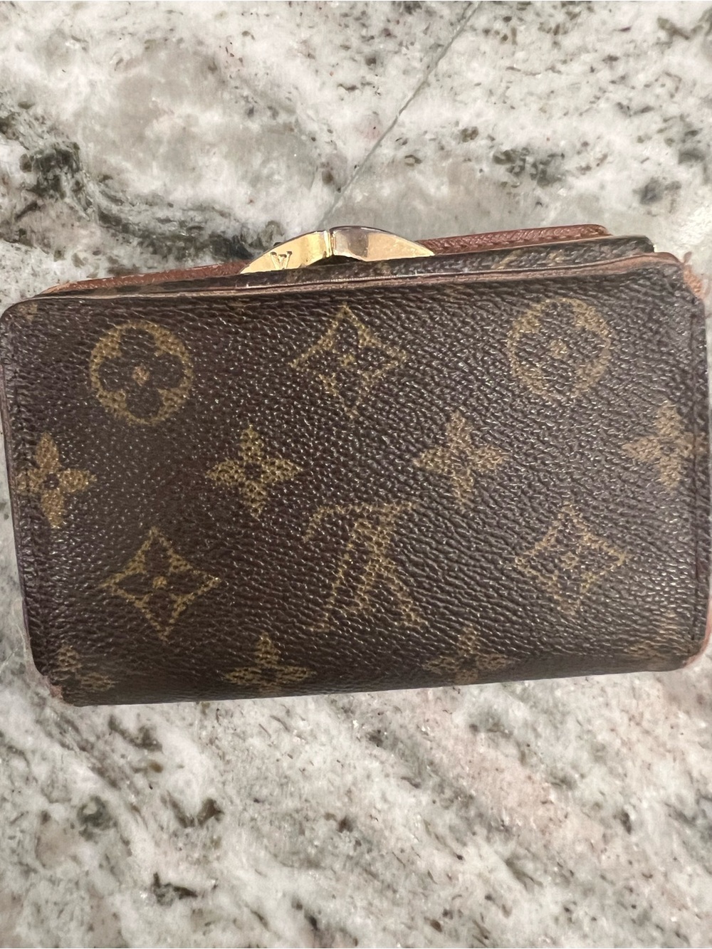 Louis Vuitton Monogram Snap Kiss Lock Card Holder Wallet Monogram - Picture 2 of 5